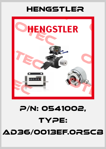 p/n: 0541002, Type: AD36/0013EF.0RSCB Hengstler