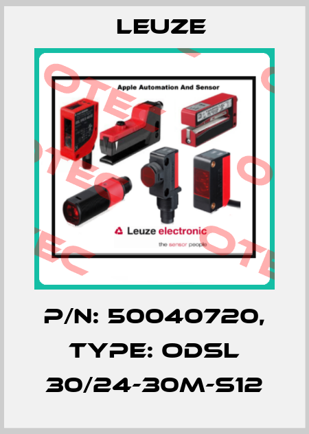 p/n: 50040720, Type: ODSL 30/24-30M-S12 Leuze