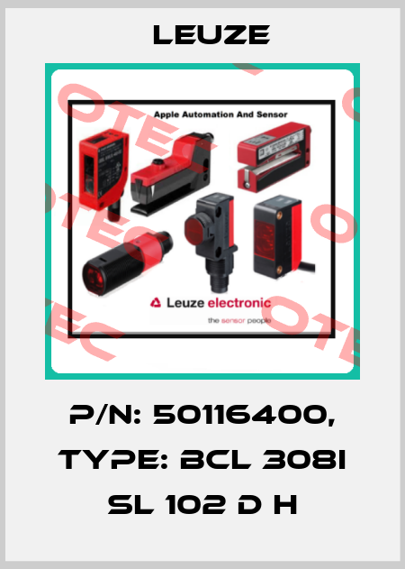 p/n: 50116400, Type: BCL 308i SL 102 D H Leuze