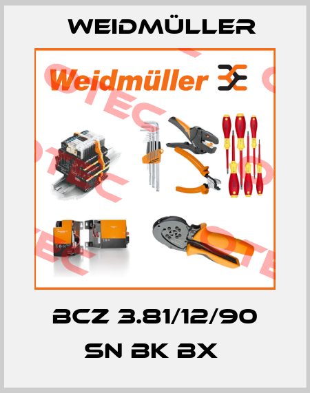 BCZ 3.81/12/90 SN BK BX  Weidmüller