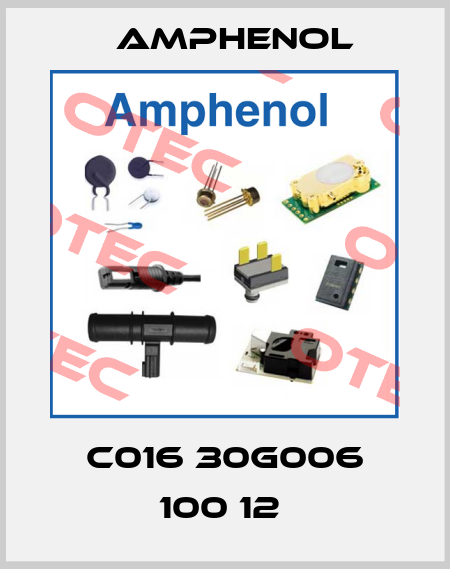C016 30G006 100 12  Amphenol