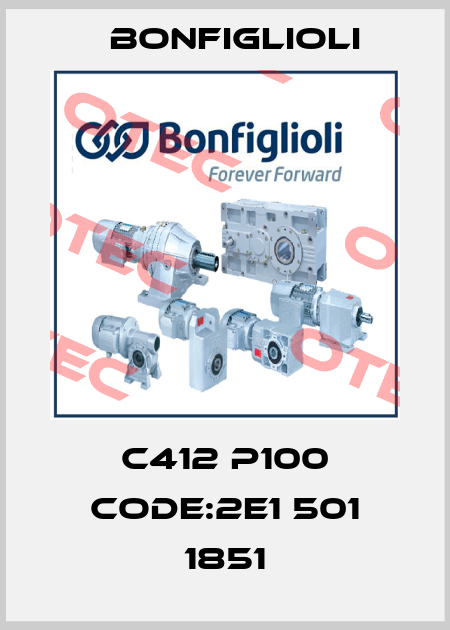 C412 P100 CODE:2E1 501 1851 Bonfiglioli
