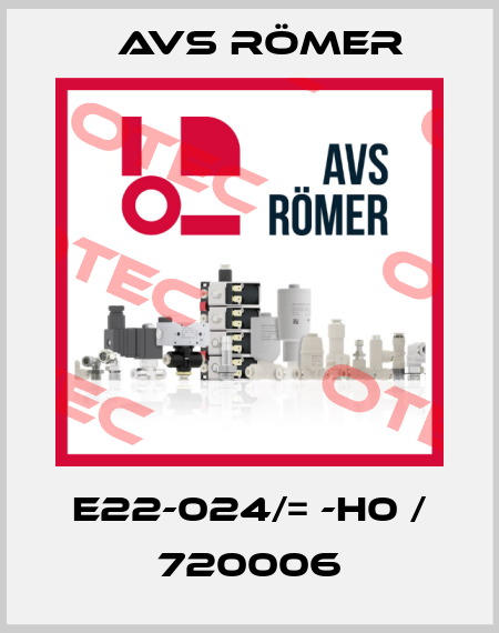 E22-024/= -H0 / 720006 Avs Römer