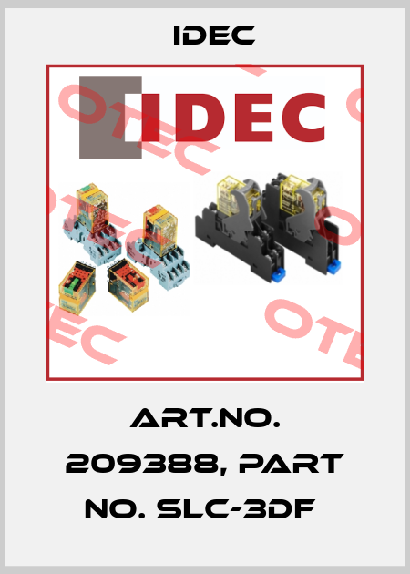 Art.No. 209388, Part No. SLC-3DF  Idec