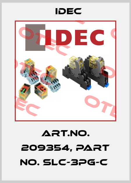 Art.No. 209354, Part No. SLC-3PG-C  Idec