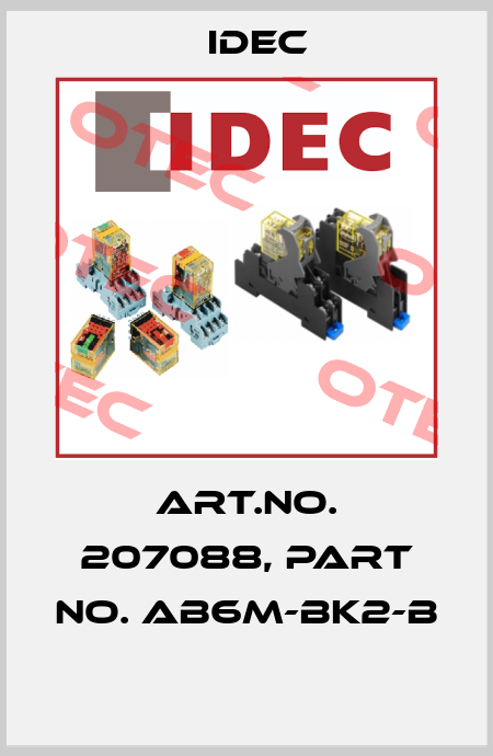 Art.No. 207088, Part No. AB6M-BK2-B  Idec