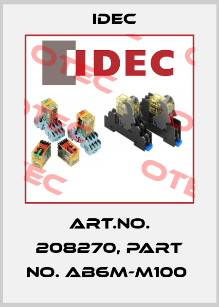 Art.No. 208270, Part No. AB6M-M100  Idec