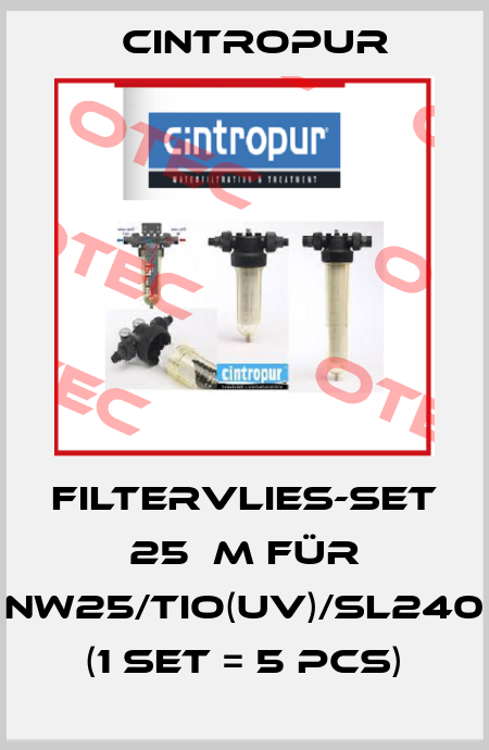 Filtervlies-Set 25μm für NW25/TIO(UV)/SL240 (1 set = 5 pcs) Cintropur