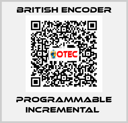 Programmable Incremental  British Encoder