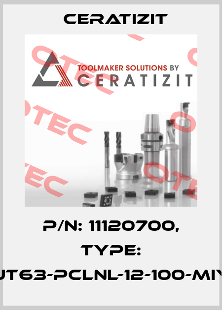 P/N: 11120700, Type: UT63-PCLNL-12-100-MIY Ceratizit