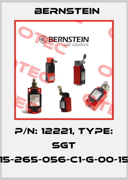 P/N: 12221, Type: SGT 15-265-056-C1-G-00-15 Bernstein