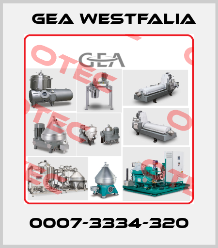 0007-3334-320 Gea Westfalia
