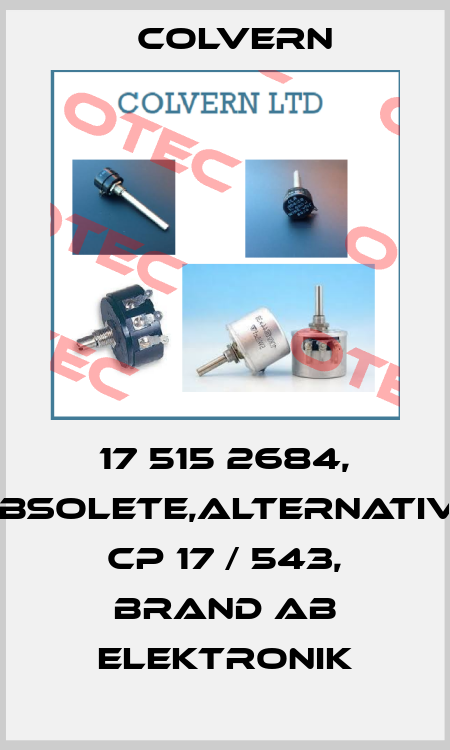 17 515 2684, obsolete,alternative CP 17 / 543, brand Ab Elektronik Colvern