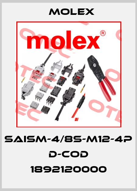SAISM-4/8S-M12-4P D-COD 1892120000 Molex