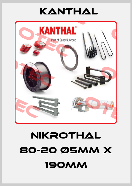 Nikrothal 80-20 Ø5mm x 190mm Kanthal