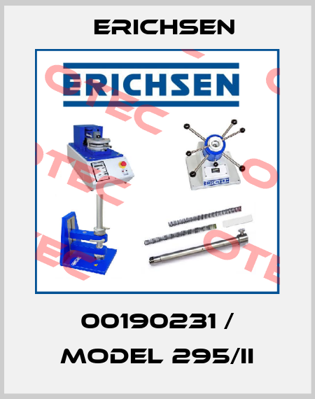 00190231 / Model 295/II Erichsen