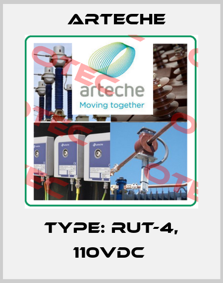 Type: RUT-4, 110VDC  Arteche