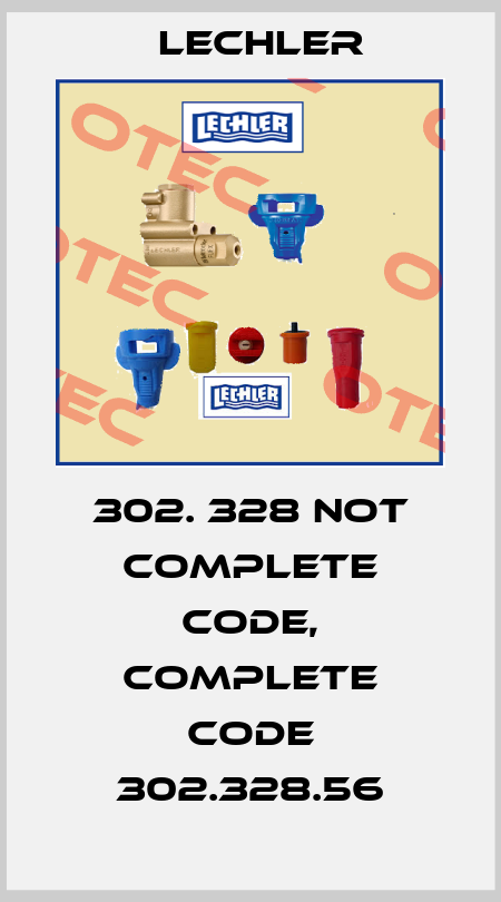 302. 328 not complete code, complete code 302.328.56 Lechler