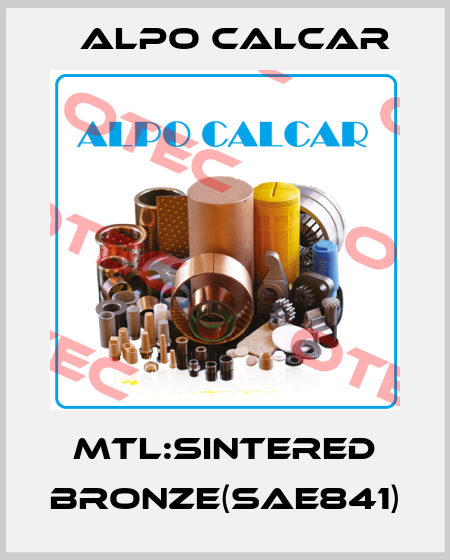 MTL:Sintered Bronze(SAE841) Alpo Calcar