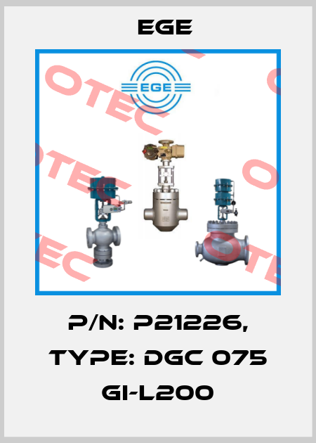 p/n: P21226, Type: DGC 075 GI-L200 Ege