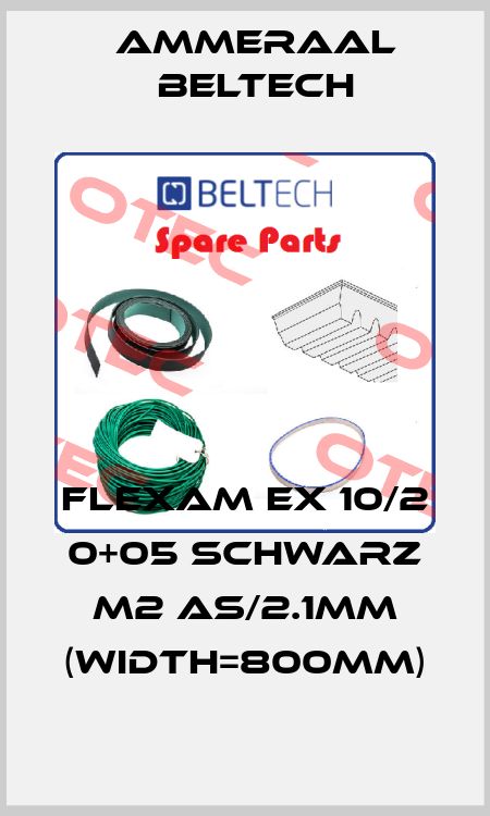Flexam EX 10/2 0+05 schwarz M2 AS/2.1mm (width=800mm) Ammeraal Beltech