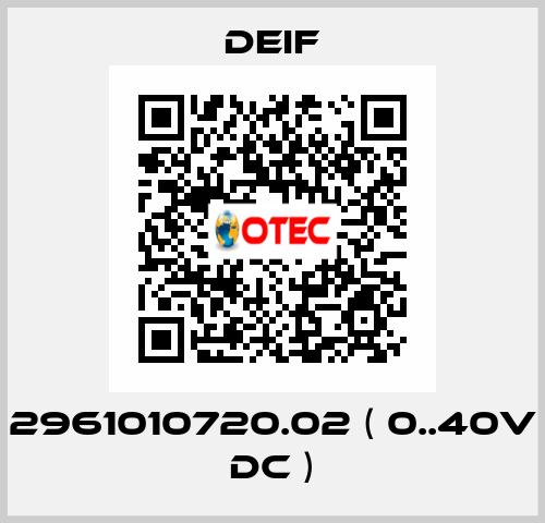 2961010720.02 ( 0..40V DC ) Deif