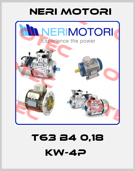 T63 B4 0,18 KW-4P  Neri Motori