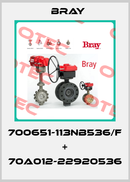 700651-113NB536/F + 70A012-22920536 Bray