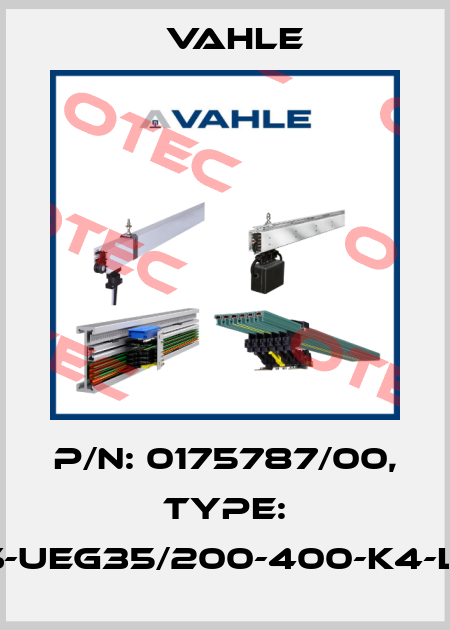 P/n: 0175787/00, Type: ES-UEG35/200-400-K4-L-C Vahle