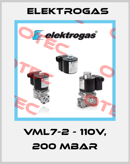 VML7-2 - 110V, 200 mbar Elektrogas