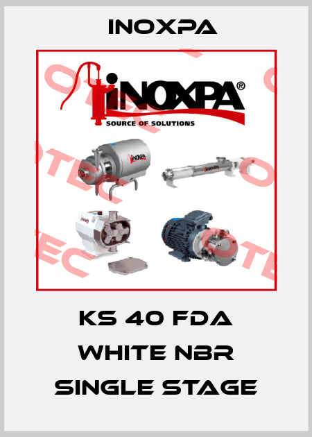 KS 40 FDA WHITE NBR SINGLE STAGE Inoxpa