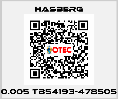 0.005 TB54193-478505 Hasberg