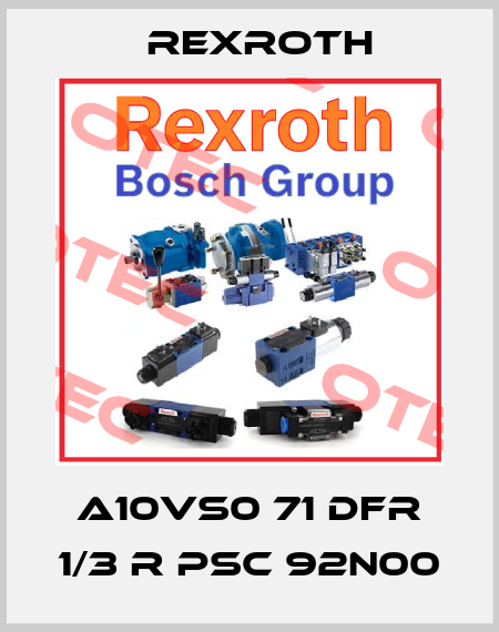 A10VS0 71 DFR 1/3 R PSC 92N00 Rexroth
