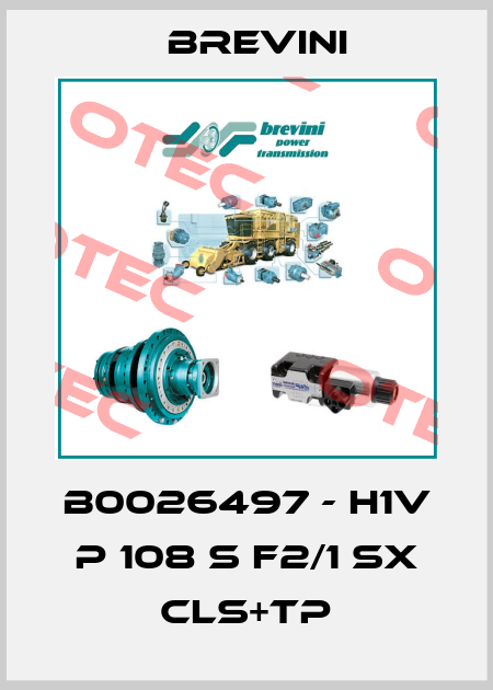 B0026497 - H1V P 108 S F2/1 SX CLS+TP Brevini