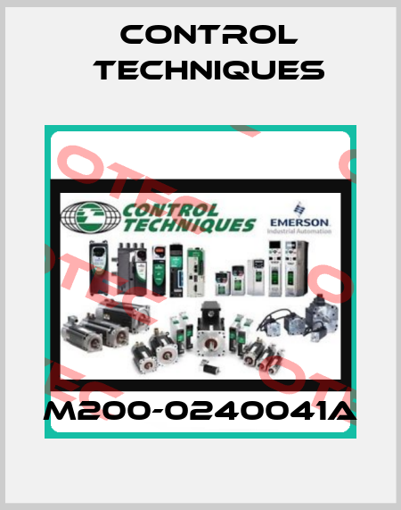 M200-0240041A Control Techniques
