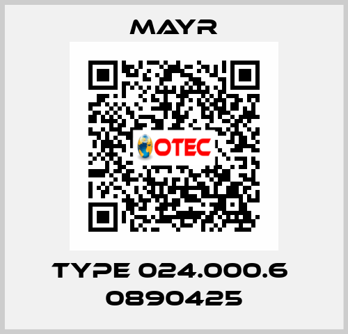 Type 024.000.6  0890425 Mayr