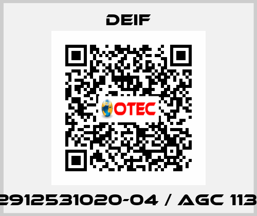 2912531020-04 / AGC 113  Deif