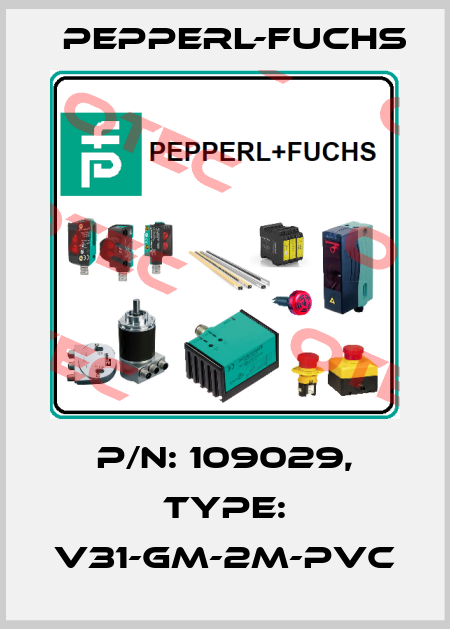 p/n: 109029, Type: V31-GM-2M-PVC Pepperl-Fuchs