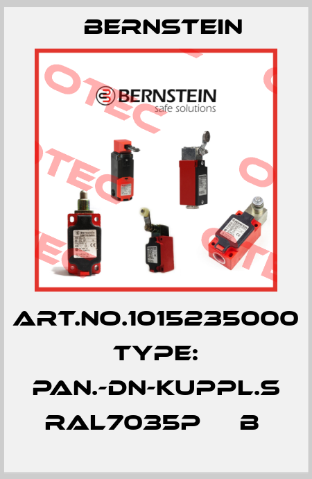Art.No.1015235000 Type: PAN.-DN-KUPPL.S RAL7035P     B  Bernstein