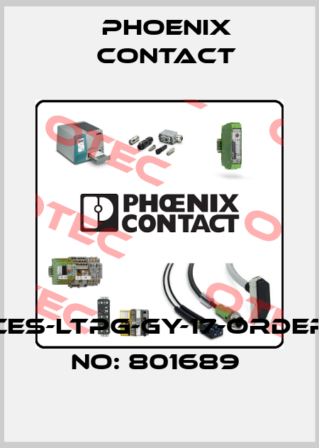 CES-LTPG-GY-17-ORDER NO: 801689  Phoenix Contact