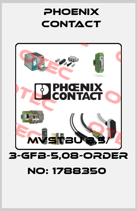 MVSTBU 2,5/ 3-GFB-5,08-ORDER NO: 1788350  Phoenix Contact