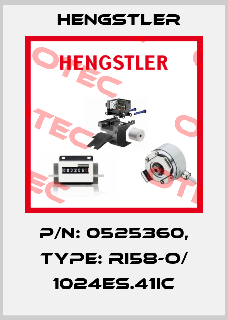 p/n: 0525360, Type: RI58-O/ 1024ES.41IC Hengstler