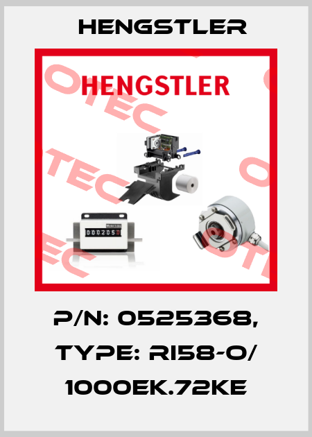 p/n: 0525368, Type: RI58-O/ 1000EK.72KE Hengstler