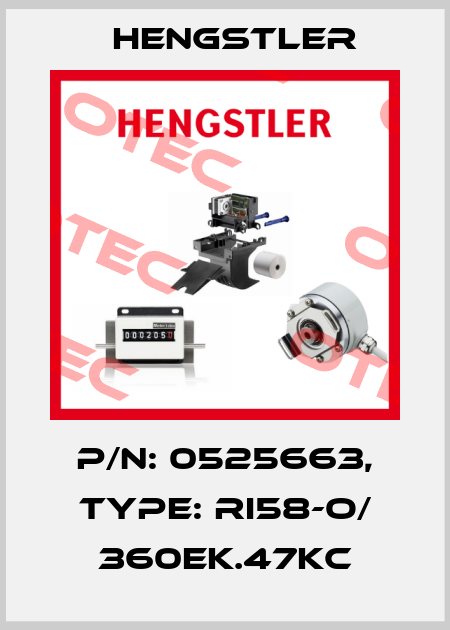 p/n: 0525663, Type: RI58-O/ 360EK.47KC Hengstler