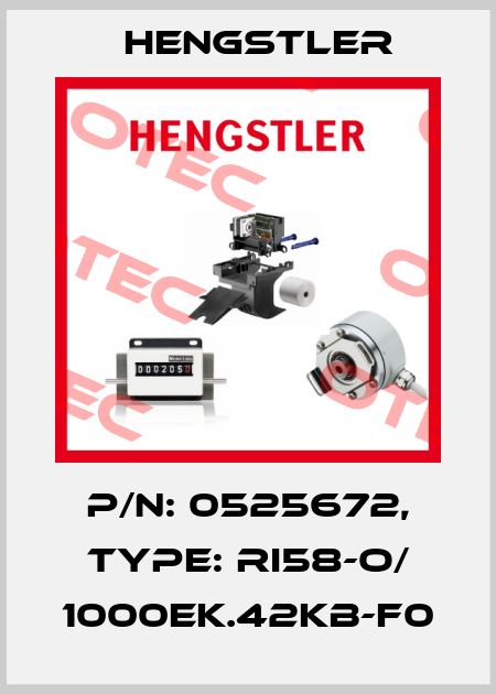 p/n: 0525672, Type: RI58-O/ 1000EK.42KB-F0 Hengstler