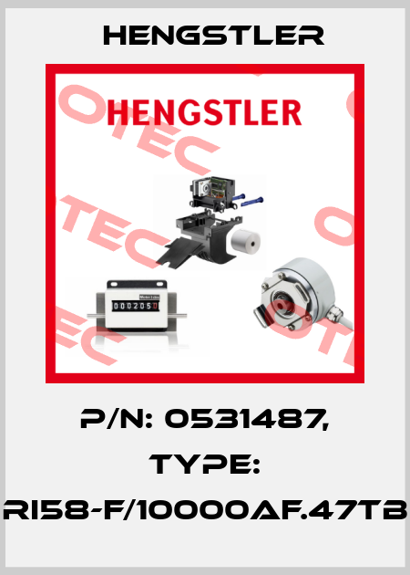 p/n: 0531487, Type: RI58-F/10000AF.47TB Hengstler