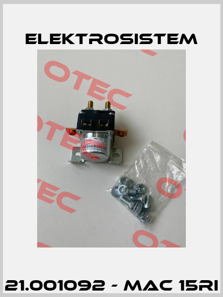21.001092 - MAC 15RI Elektrosistem