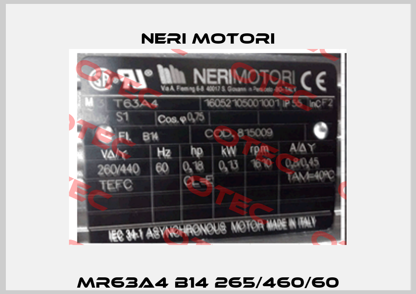 MR63A4 B14 265/460/60 Neri Motori