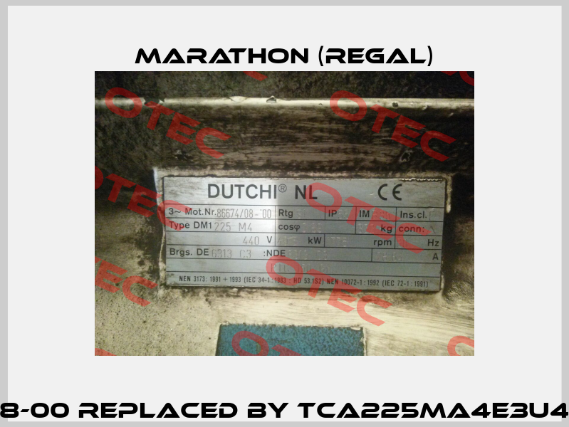 86674/08-00 REPLACED BY TCA225MA4E3U46B 2001  Marathon (Regal)