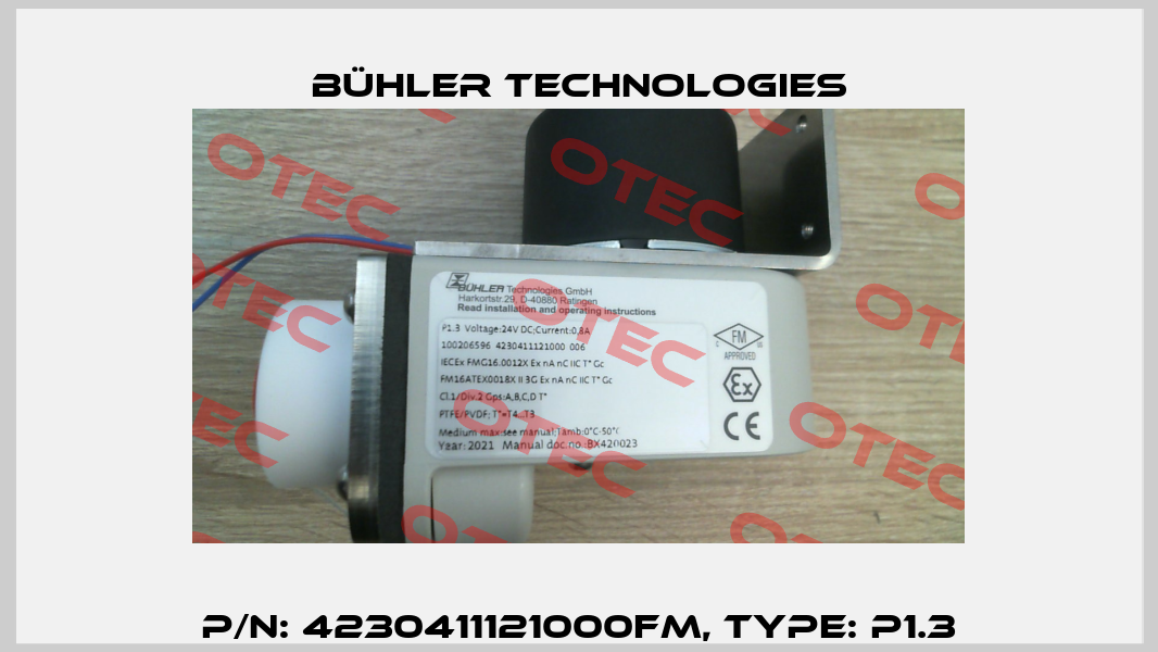 P/N: 4230411121000FM, Type: P1.3 Bühler Technologies